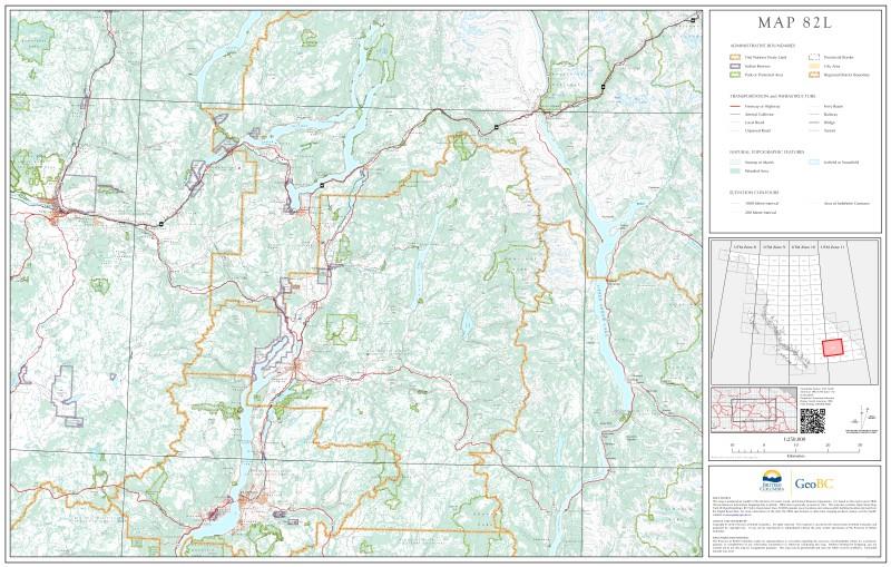 Topo Map - 1:50,000 - Synthetic - 82l 1