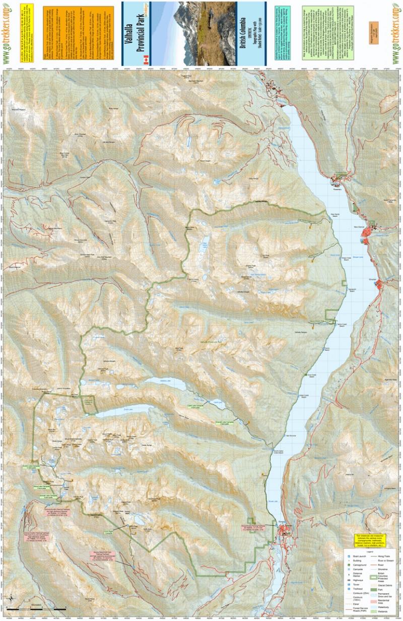 Valhalla Provincial Park Map - Synthetic - not applicable 1