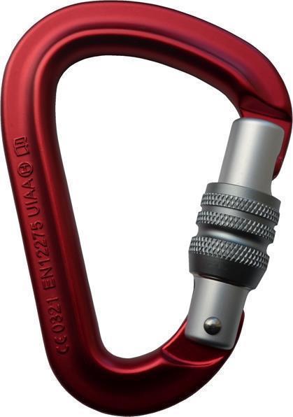 Cheakamus ScrewGate Carabiner - Red 1