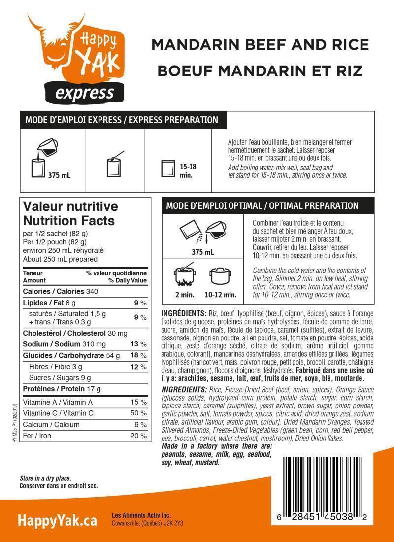 Mandarin Beef and Rice - 1 Portion - Not Applicable 2