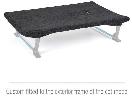 Fleece Insulated Dog Cot Cover M - Black 1