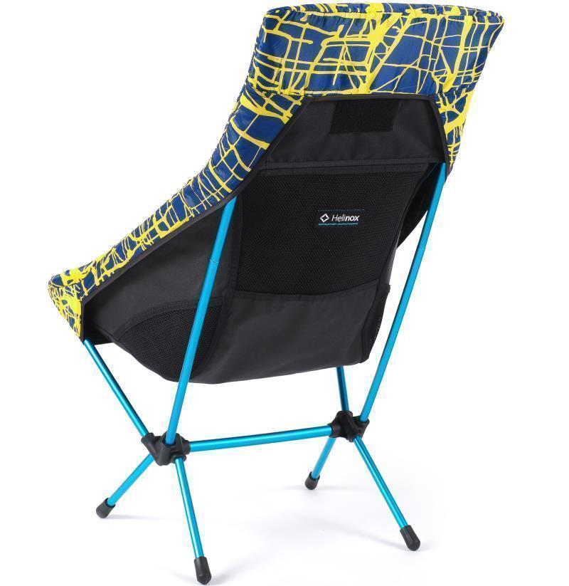 High-Back Seat Warmer C2 - Black / Flow Line Blue / Yellow 4