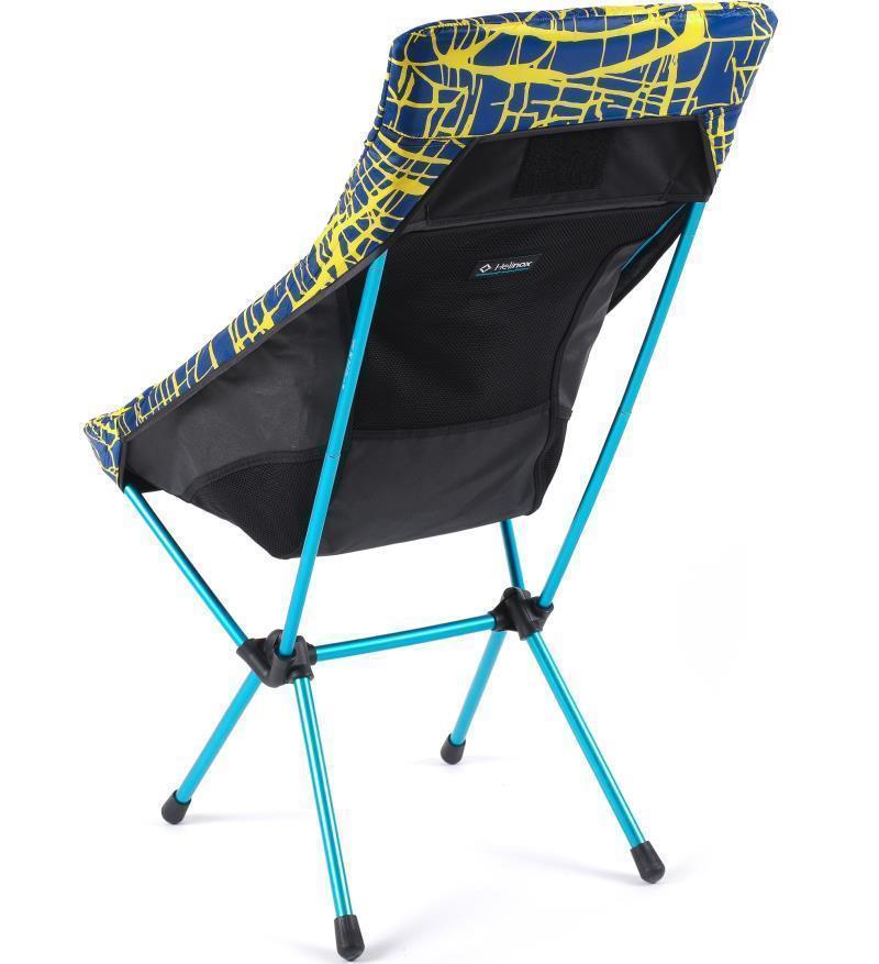 High-Back Seat Warmer Sunset / Beach - Black / Flow Line Blue / Yellow 4