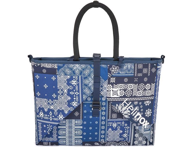 Origami Tote - Blue Bandana Quilt 1