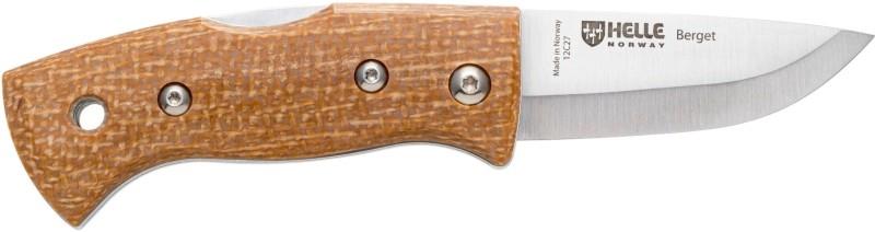 Berget 12C27 Knife - mustard jute micarta 1