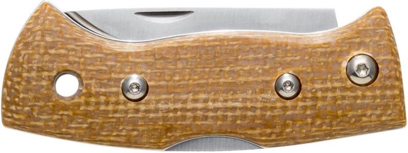 Berget 12C27 Knife - mustard jute micarta 1