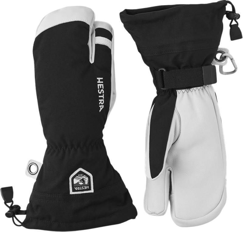 Army Leather Heli Ski 3-Finger - Black 1