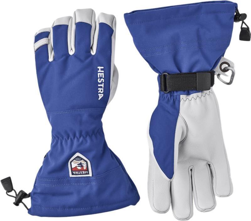Army Leather Heli Ski Gloves - Royal Blue 1