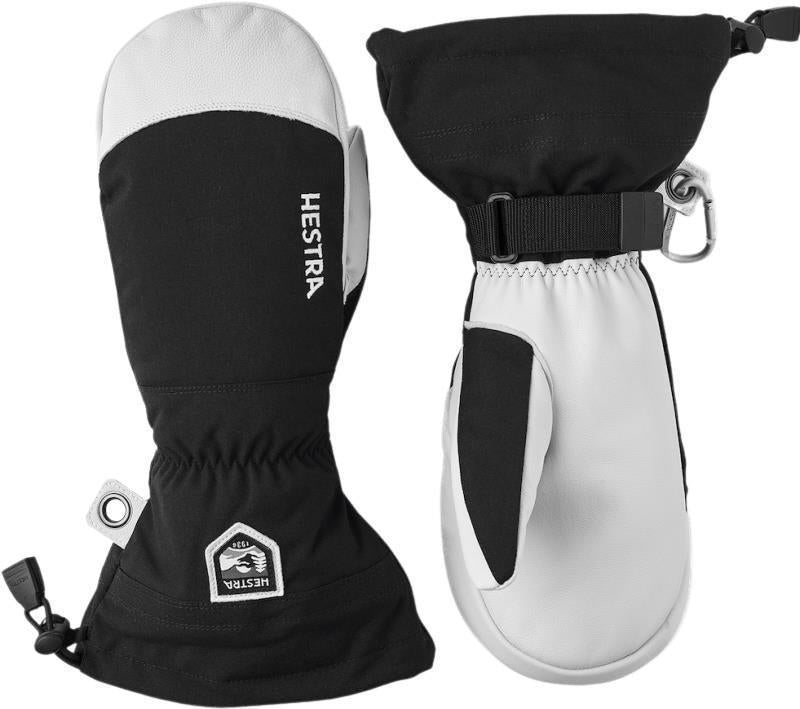 Army Leather Heli Ski Mitts - Black 1
