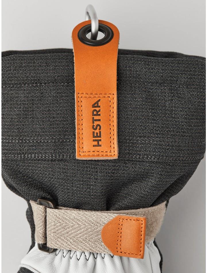 Army Leather Patrol Gauntlet Mitts - charcoal 1