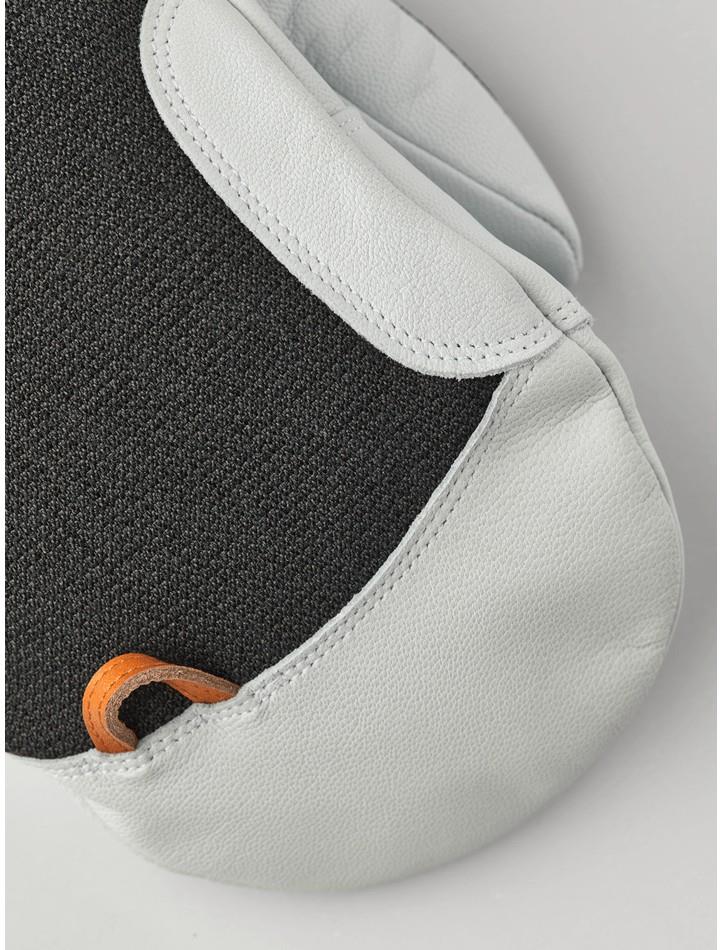 Army Leather Patrol Gauntlet Mitts - charcoal 1