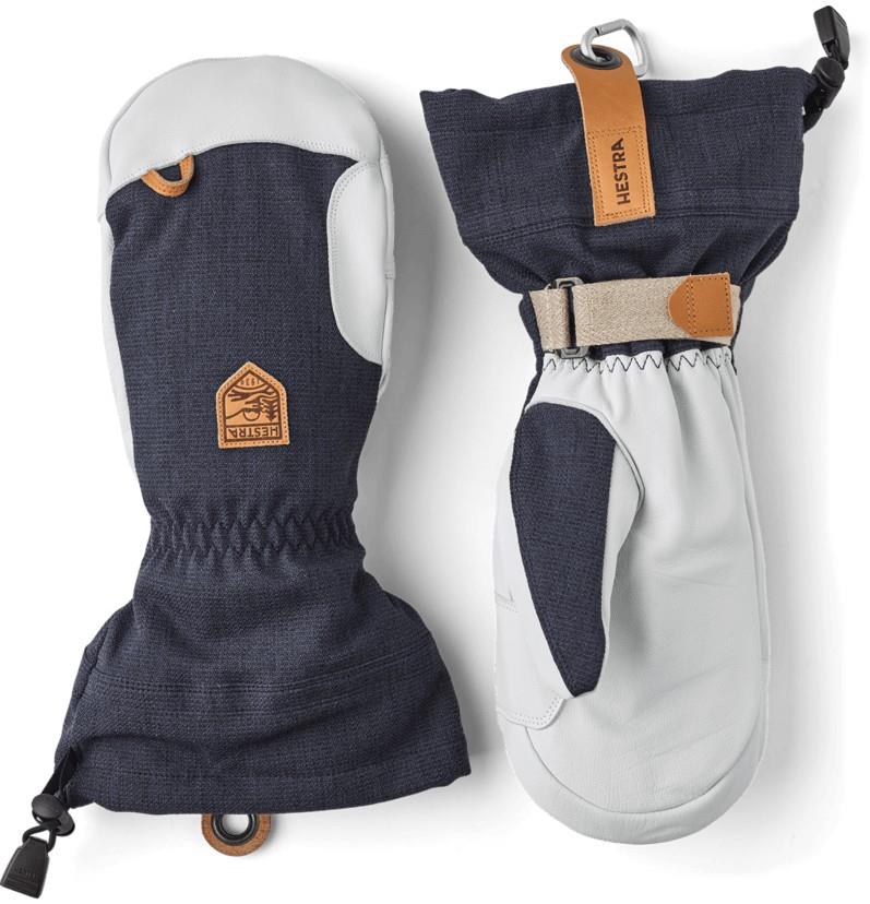 Army Leather Patrol Gauntlet Mitts - navy 1