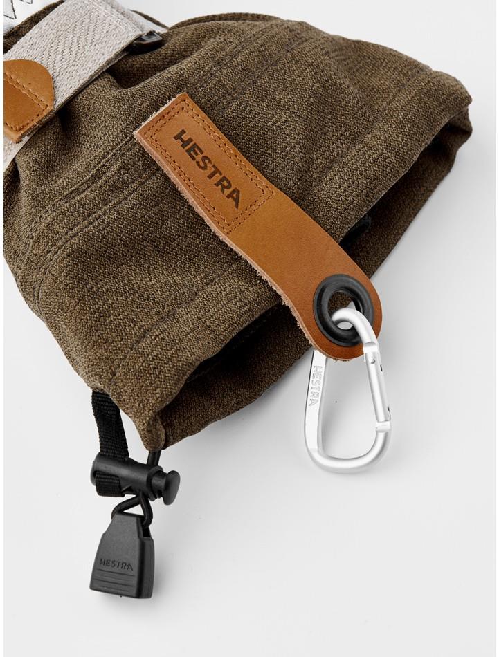 Army Leather Patrol Gauntlet Mitts - olive 1
