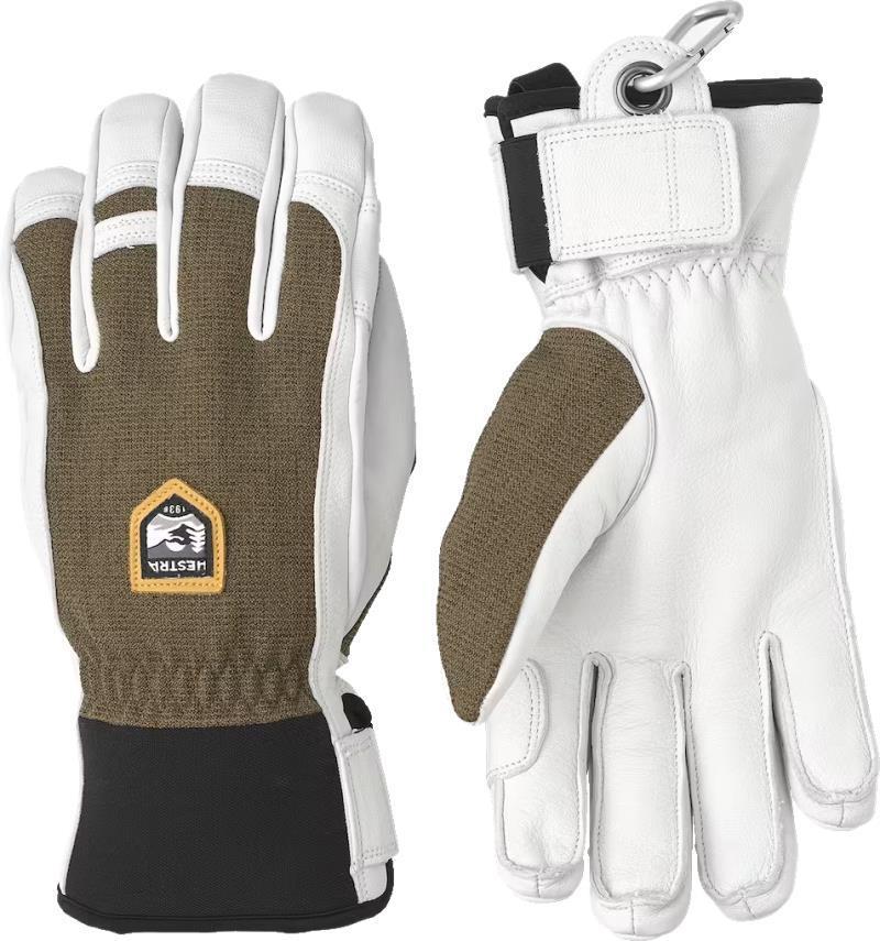 Army Leather Patrol Gloves - Olive 1