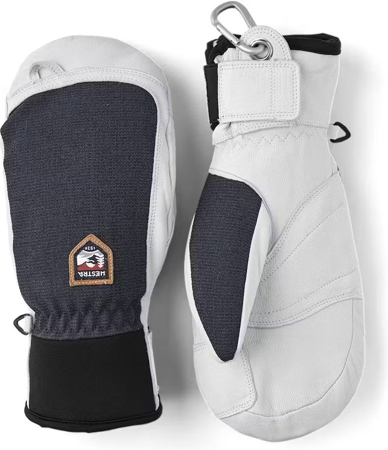 Army Leather Patrol Mitts - navy 1