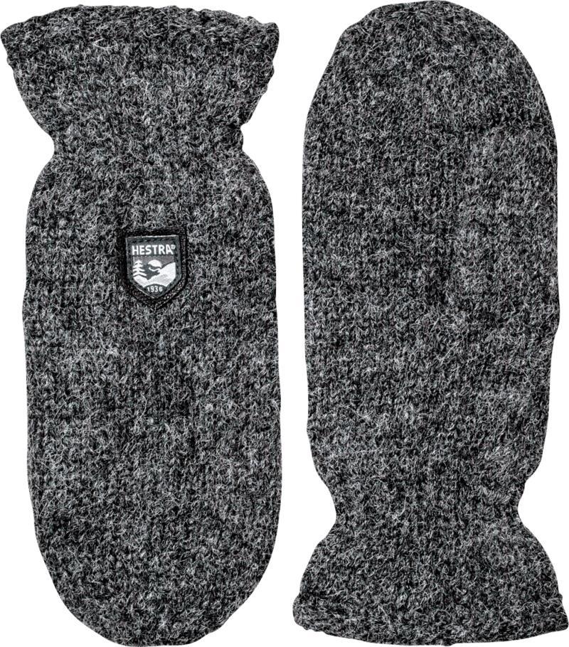 Basic Wool Mitts - charcoal 1