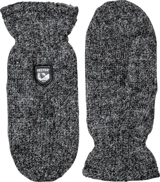 Basic Wool Mitts - charcoal 1
