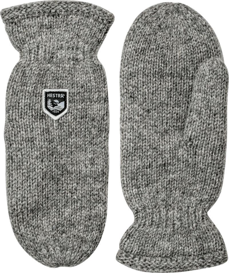 Basic Wool Mitts - grey 1