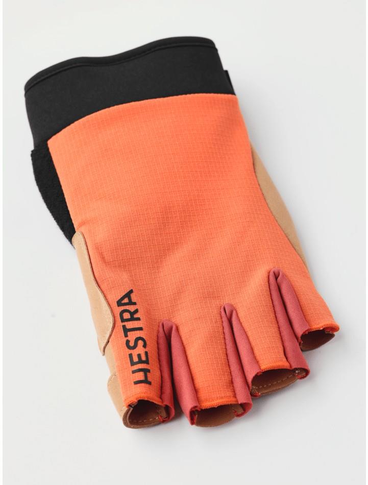 Bike Guard D3O Short 5-Finger Gloves - orange 1