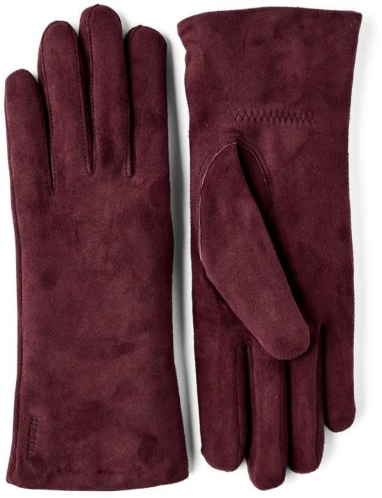 Elisabeth Suede Gloves - Womens - bordeaux 1