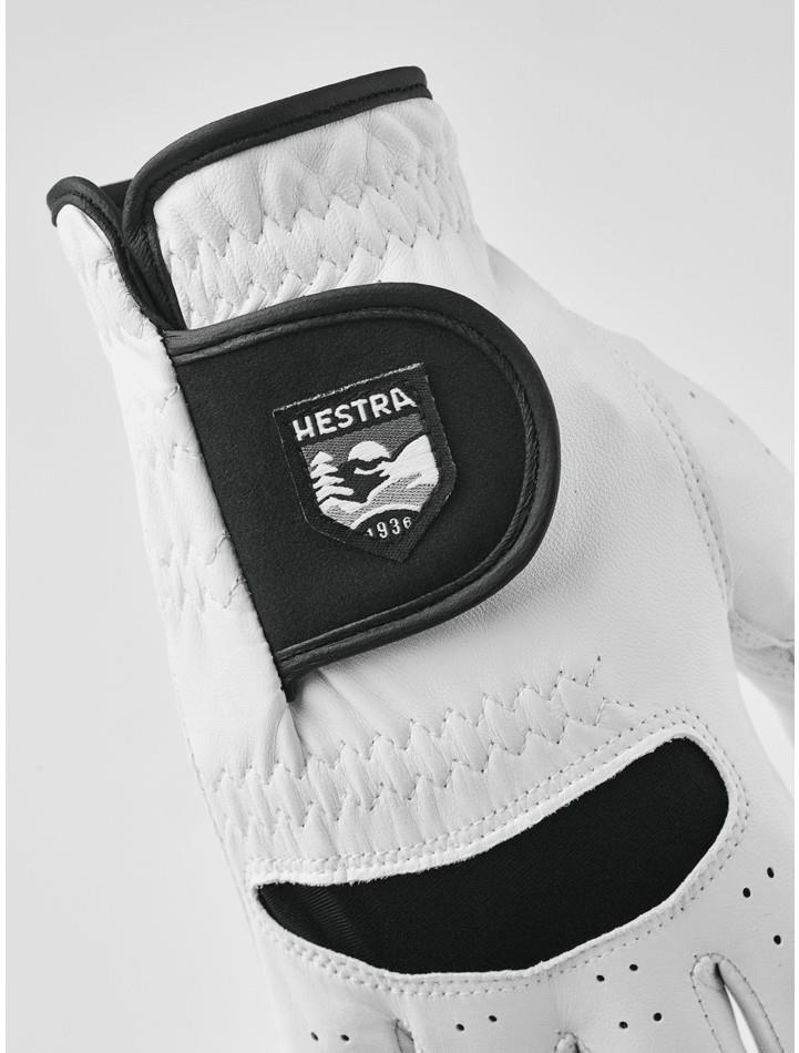Golf Leather Glove -  Right - off white / black 1