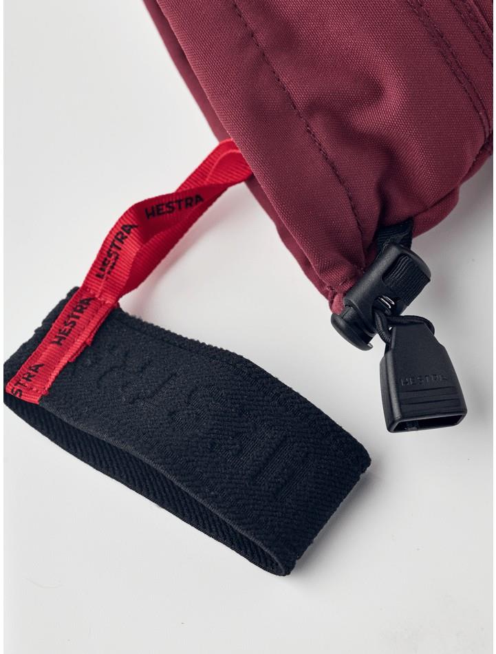 Heli Gloves - Womens - bordeaux / off white 1