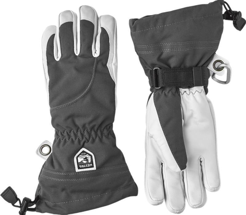 Heli Ski Gloves - Womens - grey / off white 1