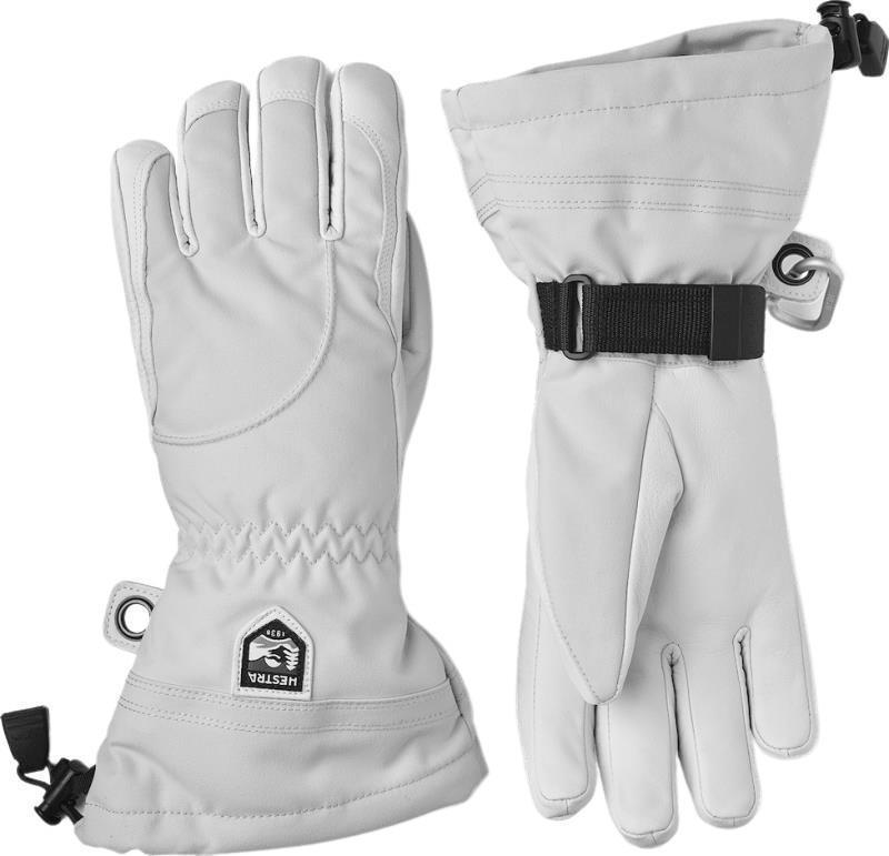 Heli Ski Gloves - Womens - pale grey / off white 1