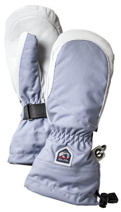 Heli Ski Mitts - Womens - Ice Blue / Off White 1
