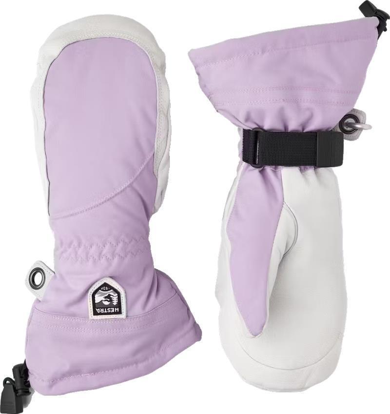 Heli Ski Mitts - Womens - Syringa / Off White 1
