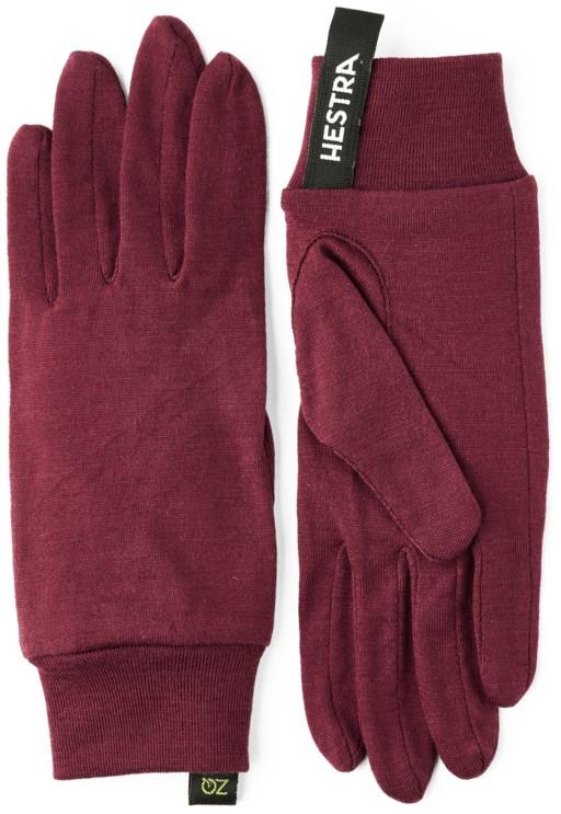 Merino Wool Arctive Glove Liner - bordeaux 1