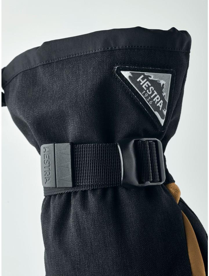 Powder Gauntlet Gloves - black / natural brown 1