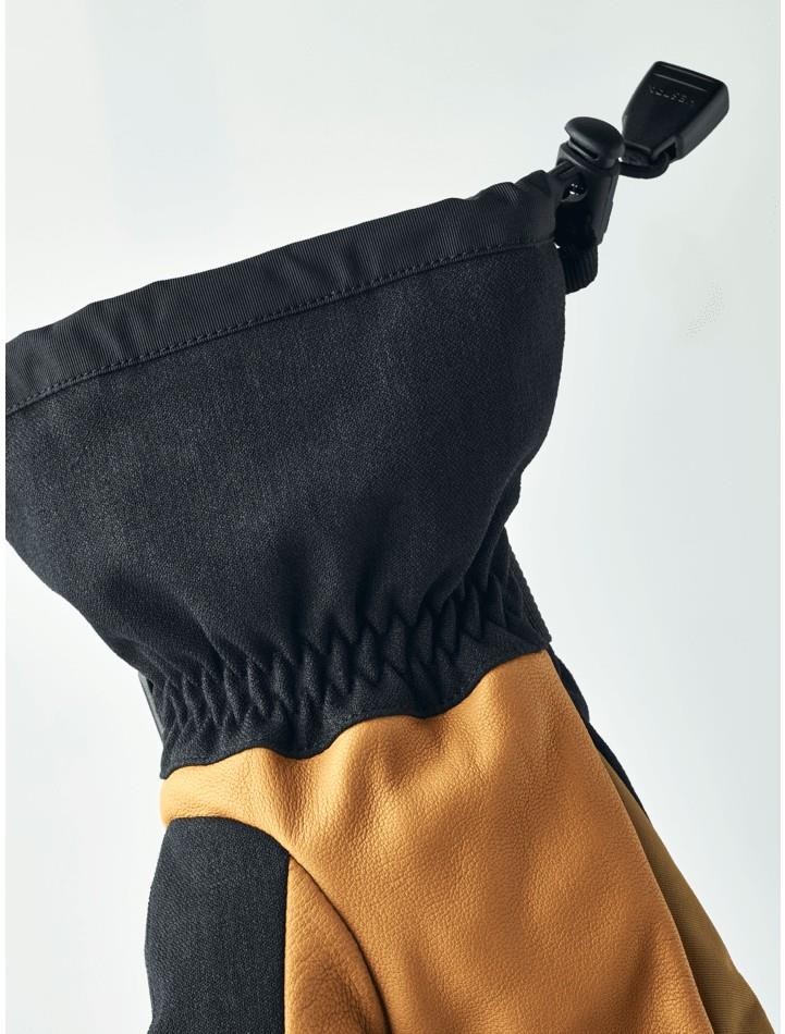 Powder Gauntlet Gloves - black / natural brown 1