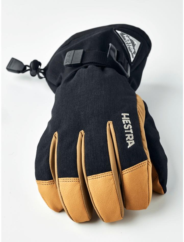Powder Gauntlet Gloves - black / natural brown 1