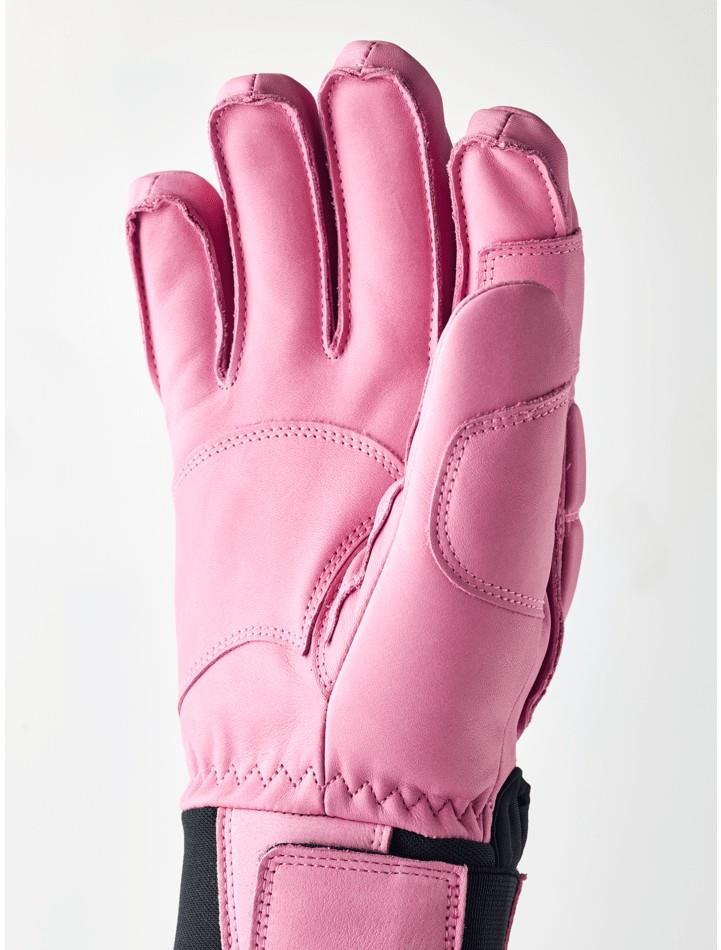 Vertical Cut Freeride 3-Finger Gloves - cerise / mustard 1