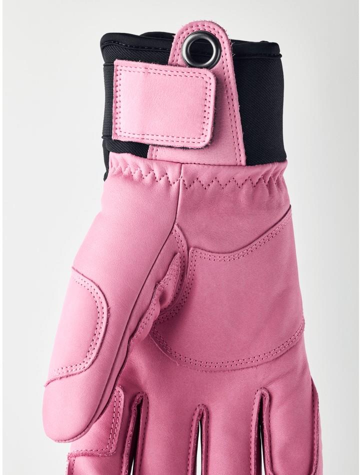 Vertical Cut Freeride 3-Finger Gloves - cerise / mustard 1