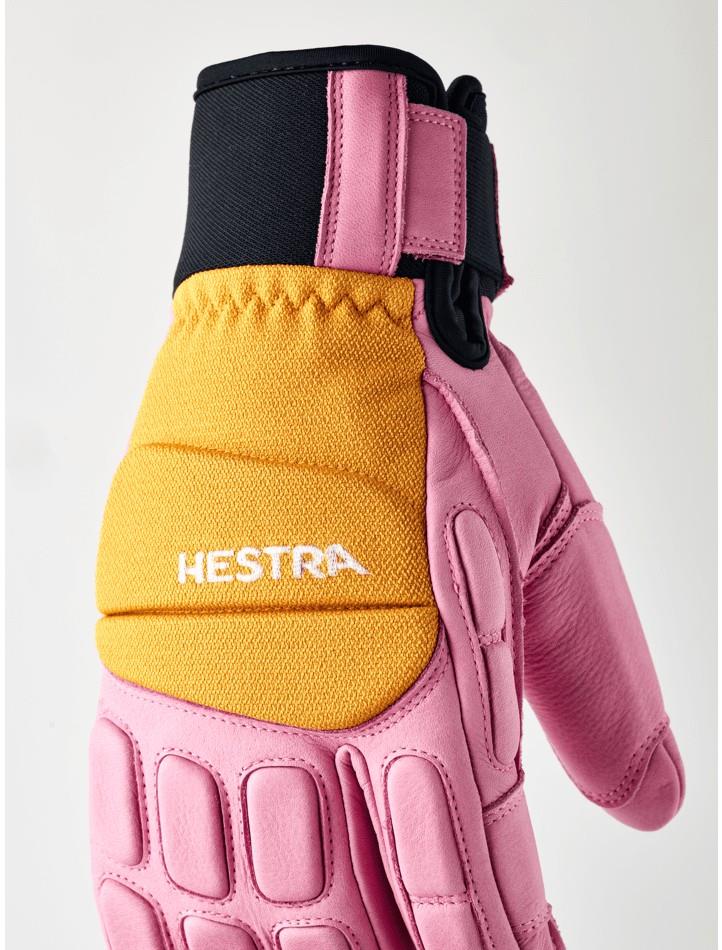 Vertical Cut Freeride 3-Finger - cerise / mustard 1