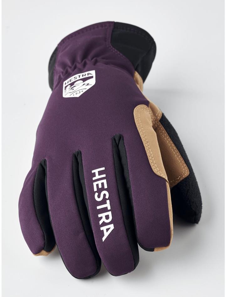 XC Primaloft Gloves - Womens - plum / tan 1
