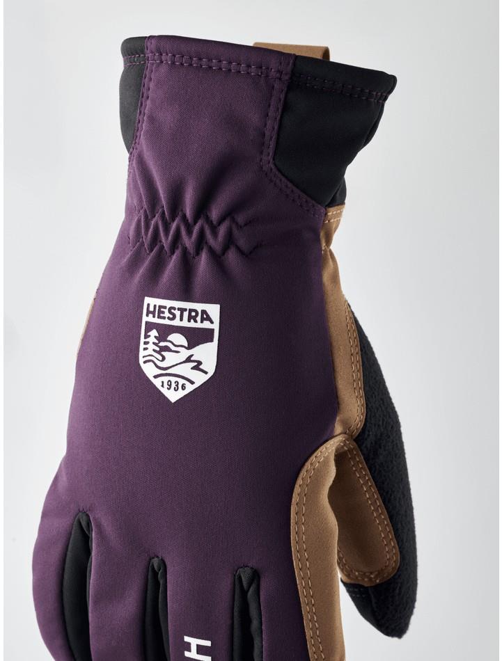 XC Primaloft Gloves - Womens - plum / tan 1