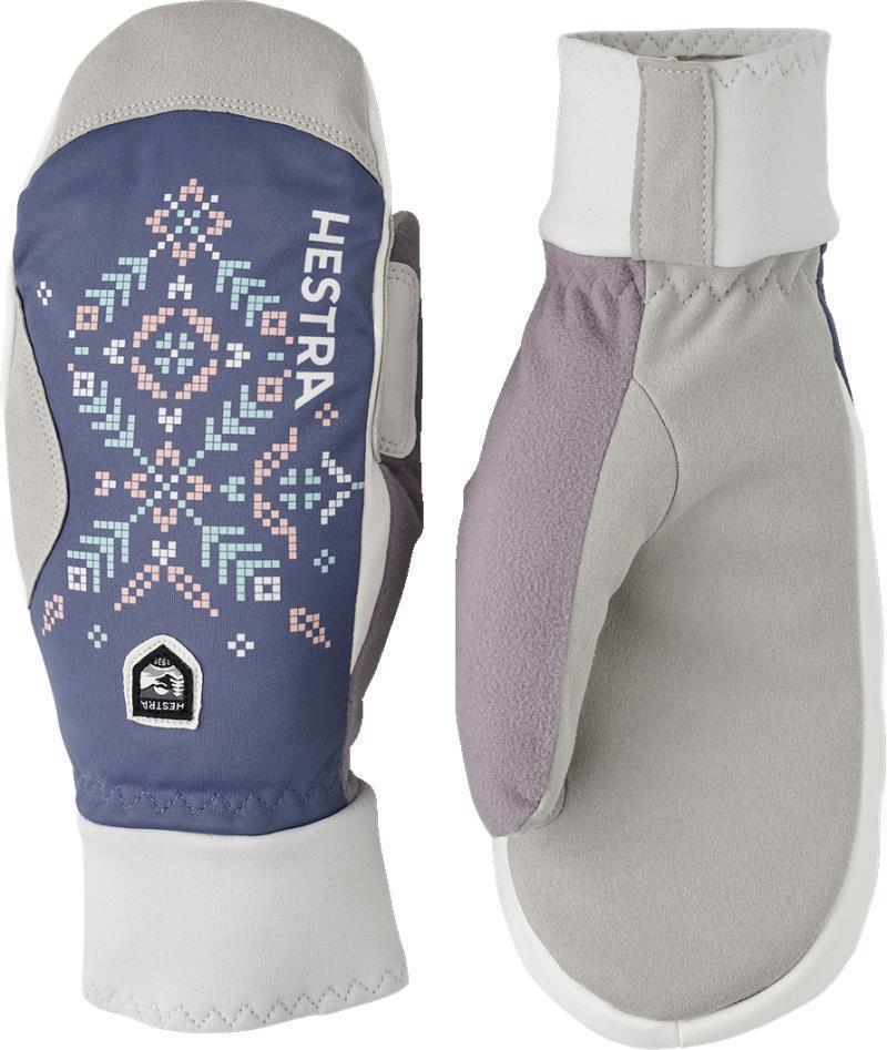 XC Primaloft Mitts - Womens - Light Grey Print 1
