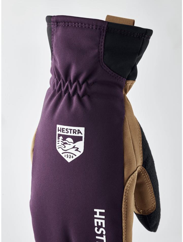 XC Primaloft Mitts - Womens - plum / tan 1