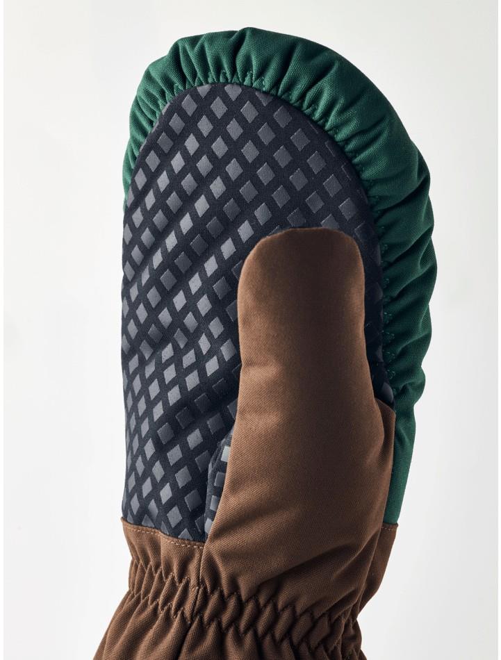 reMix Hajka Mitts - bottle green / espresso 1