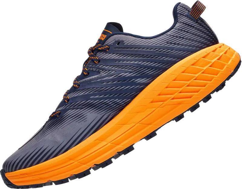 Speedgoat 4 - Mens  - Black Iris / Bright Marigold 4