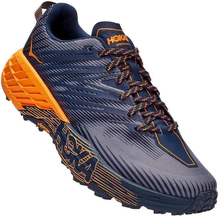 Speedgoat 4 - Mens  - Black Iris / Bright Marigold 1