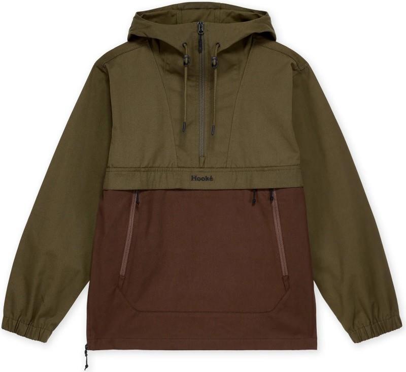 Anorak - Mens - dark olive / brown 1