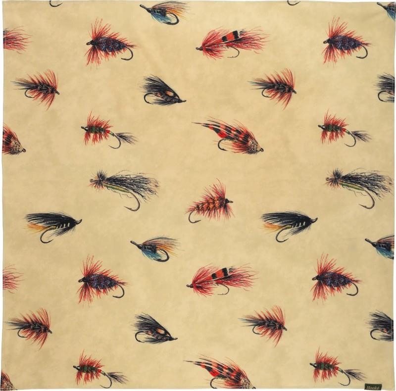 Atlantic Salmon Flies Bandana - oatmeal 1