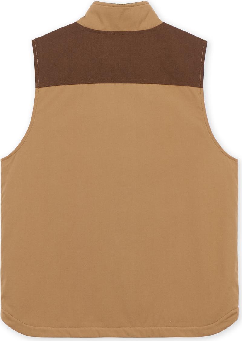 Cabin Pile Vest - Mens - Maple / Dark Brown 2