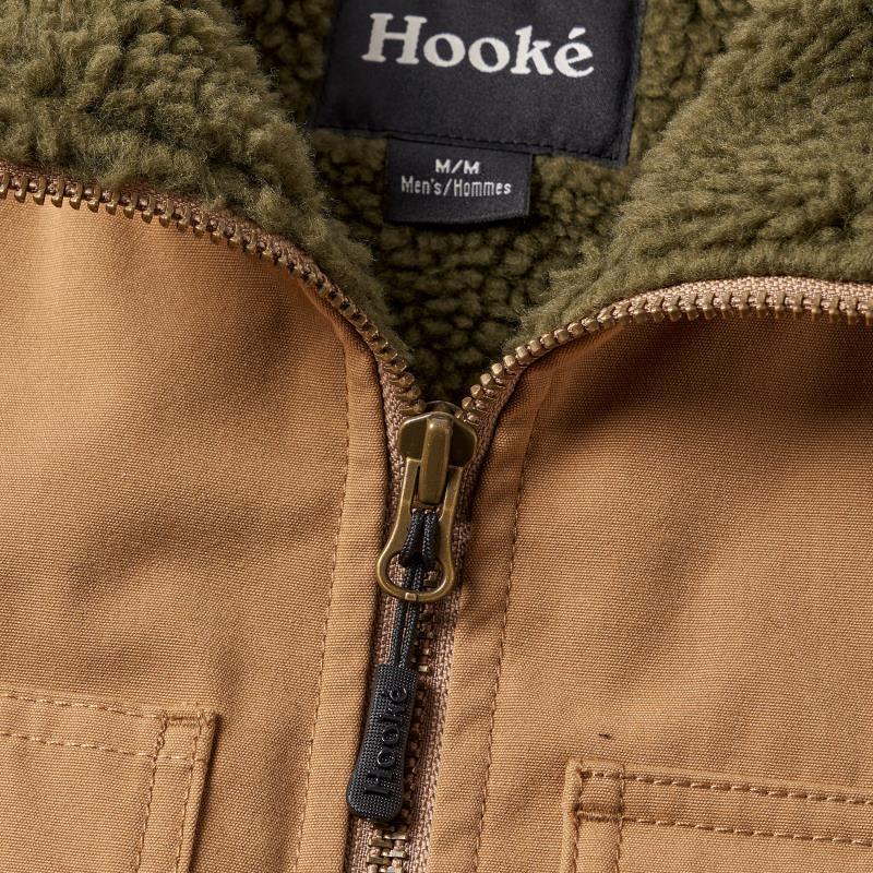 Cabin Pile Vest - Mens - Maple / Dark Brown 3
