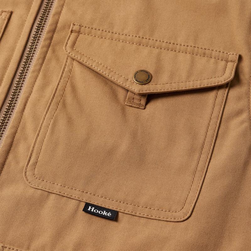 Cabin Pile Vest - Mens - Maple / Dark Brown 4