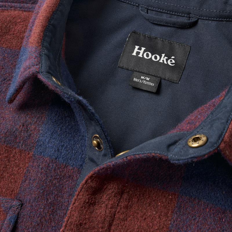 Canadian Overshirt - Mens - Navy / Red Wine 3